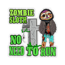 Load image into Gallery viewer, Zombie Sloth - Kiss-Cut Stickers