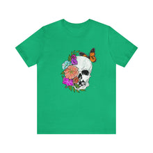 Load image into Gallery viewer, Floral Skull - Unisex Jersey Short Sleeve Tee