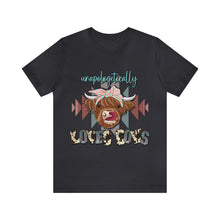 Load image into Gallery viewer, Unapologetically Loves Cows - Unisex Jersey Short Sleeve Tee