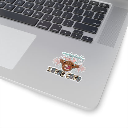 Unapologetically Loves Cows - Kiss-Cut Stickers