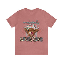 Load image into Gallery viewer, Unapologetically Loves Cows - Unisex Jersey Short Sleeve Tee