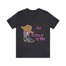 Load image into Gallery viewer, Boots &amp; Bling - Unisex Jersey Short Sleeve Tee