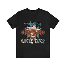 Load image into Gallery viewer, Unapologetically Loves Cows - Unisex Jersey Short Sleeve Tee