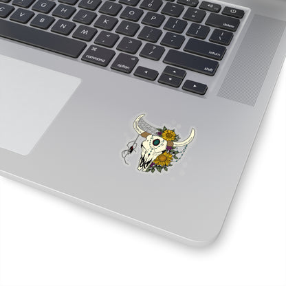 Rustic Bull Skull - Kiss-Cut Stickers