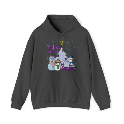 Chillin’ with my Snowmies - Unisex Heavy Blend™ Hooded Sweatshirt
