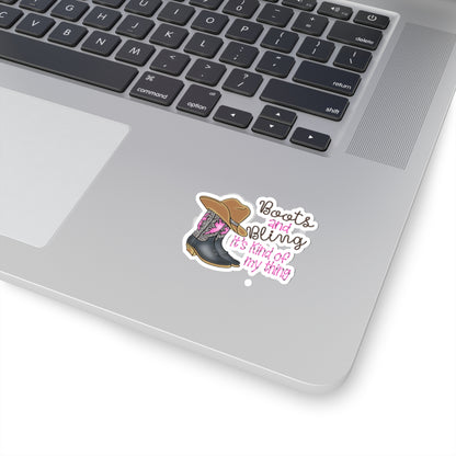 Boots and Bling - Kiss-Cut Stickers