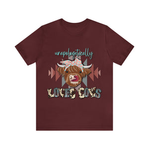 Unapologetically Loves Cows - Unisex Jersey Short Sleeve Tee