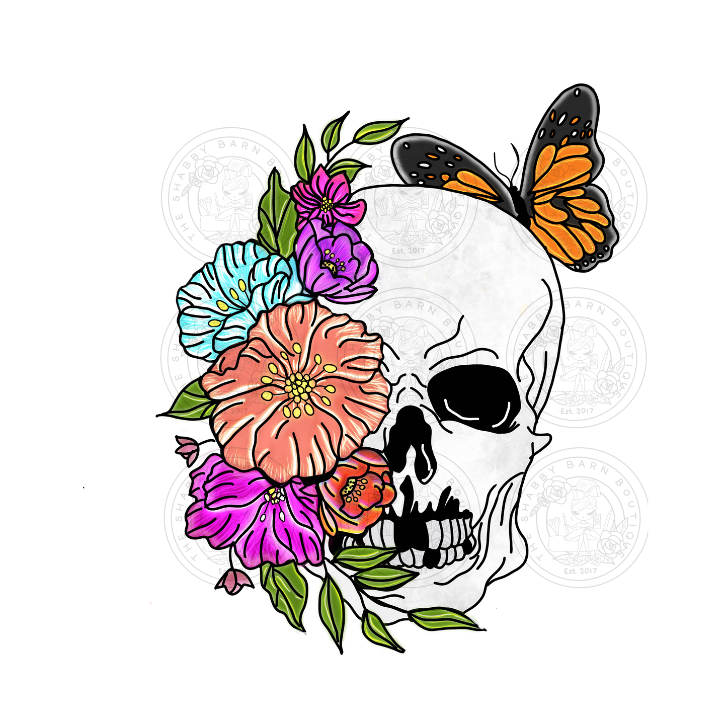 Floral Skeleton