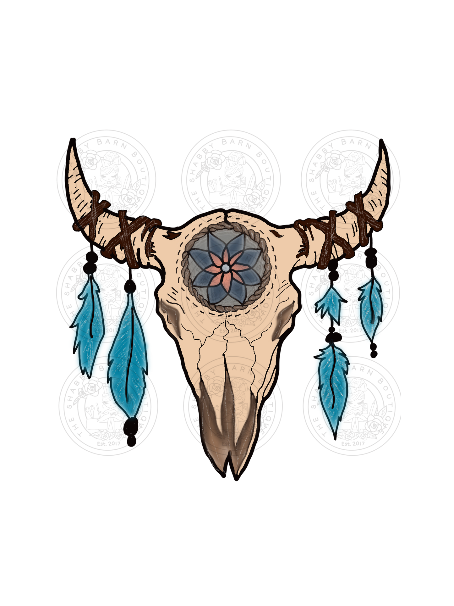 Feather Skull