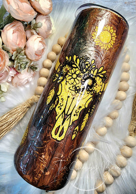 Sunflower Tooled Leather