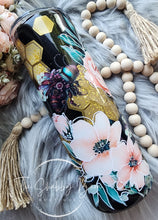 Load image into Gallery viewer, Bee &amp; Floral 20 oz Tumbler – Sleek, Classy, and Naturally Beautiful