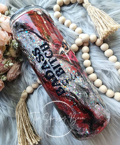 Badass Bitch Energy 20 oz Tumbler – Sass, Sparkle & Zero Apologies