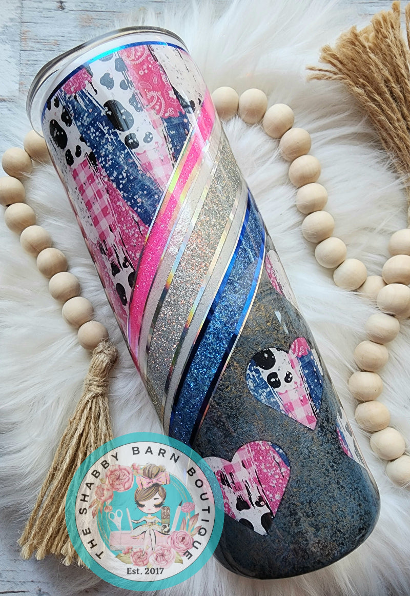 Country Heart Peek-a-Boo Denim