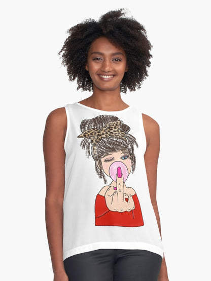 Middle Finger Messy Bun
