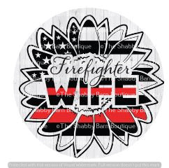 Firefighter Wife Flower