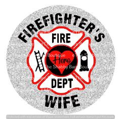 Firefighters Wife Logo