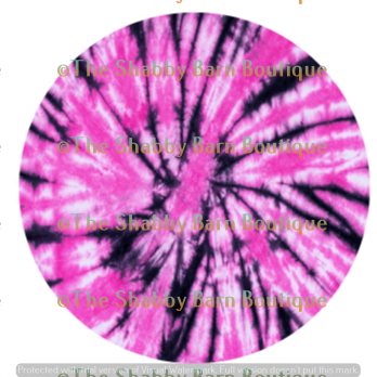 Hot Pink and Black Tie Dye