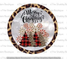 Merry Christmas Plaid Trees