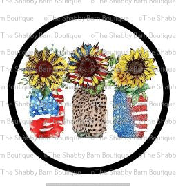 Patriotic Mason Jars