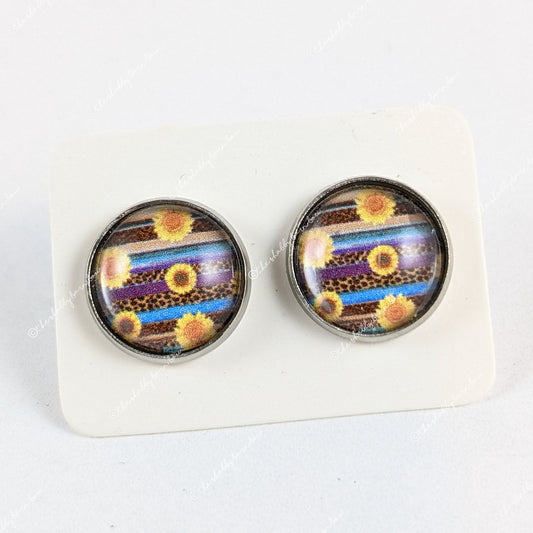 Leopard Serape and Sunflowers