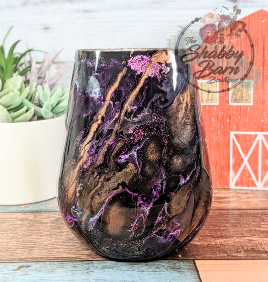 Purple & Copper Swirl