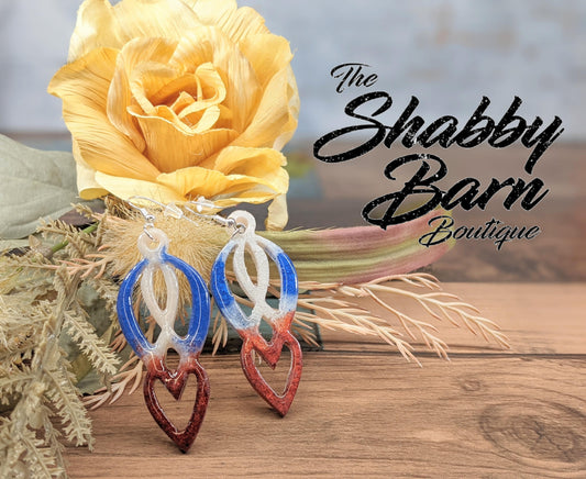 Red, White, and Blue Dangle