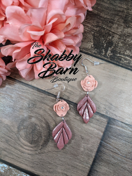 Elegant Rose Waterfall Dangle