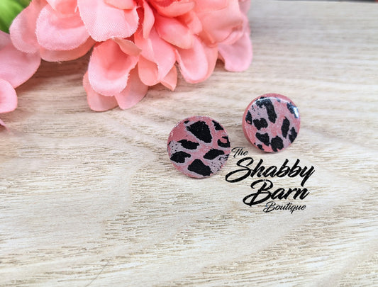 Leopard Print Stud