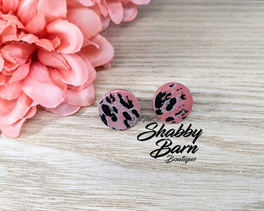 Leopard Print Stud