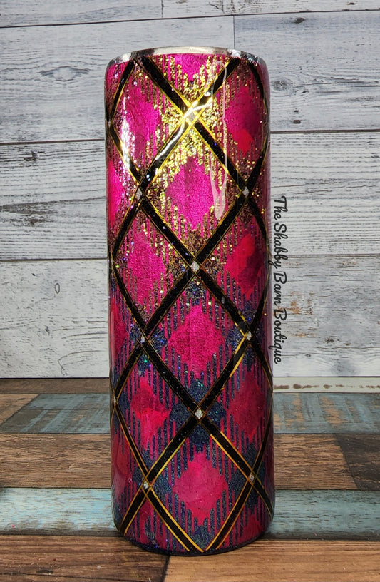 Pink Ombre Plaid