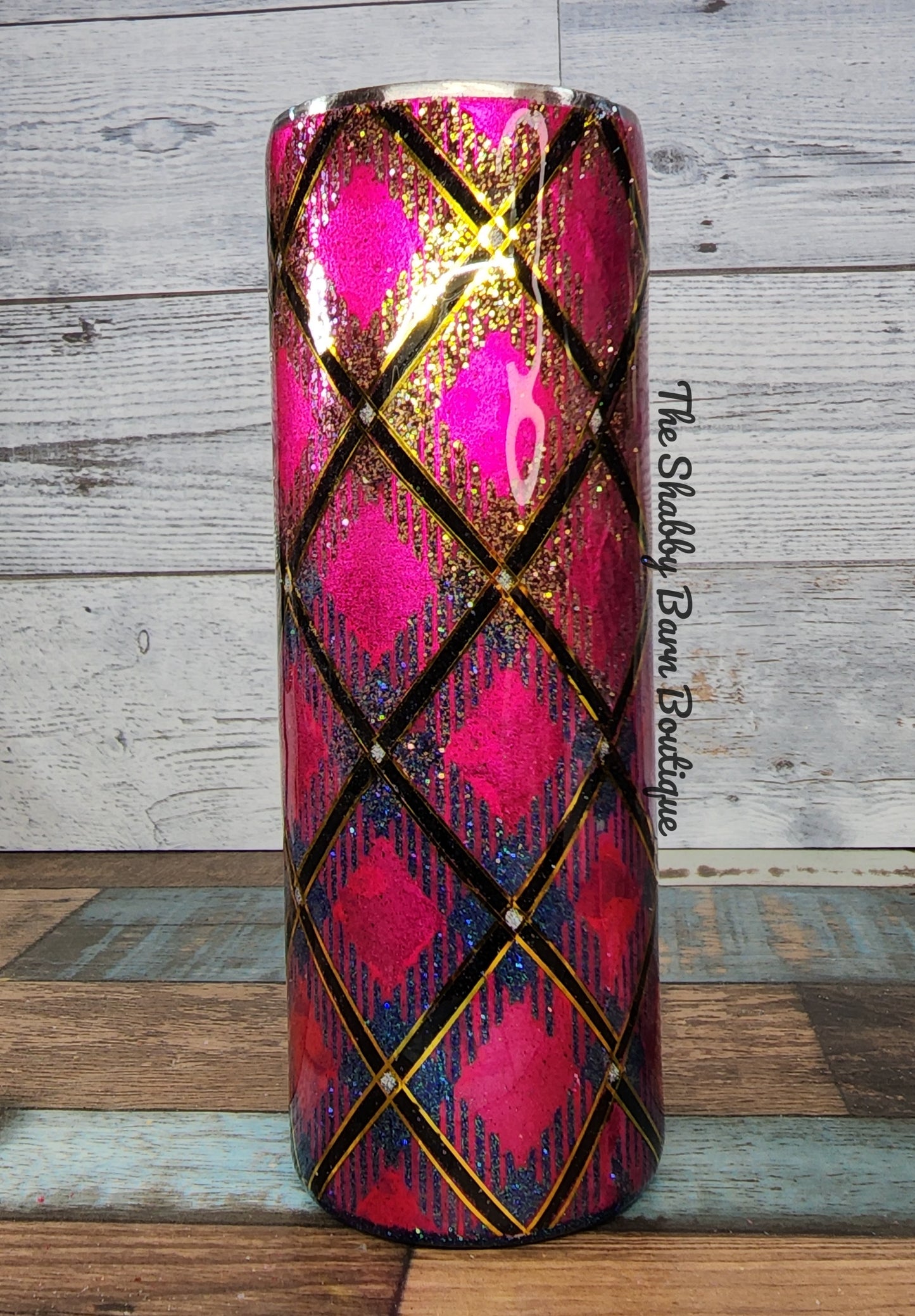 Pink Ombre Plaid