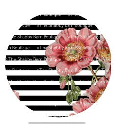 Pink Flower and Stripes