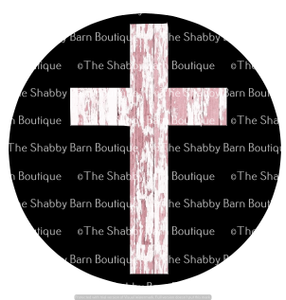 Pink Rustic Cross