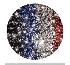 Red, White, Blue Glitter