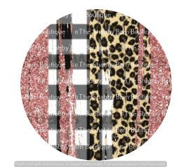 Rose Gold, Leopard Print and Black Buffalo Plaid