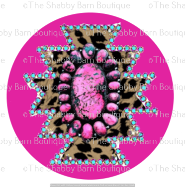 Turquoise Hot Pink Gems