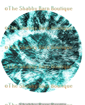 Turquoise and Black Tie Dye