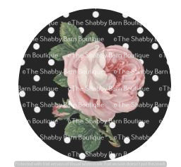 Vintage Rose Polka Dots