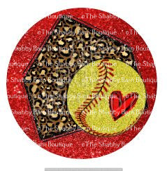 Yellow Softball & Home Plate