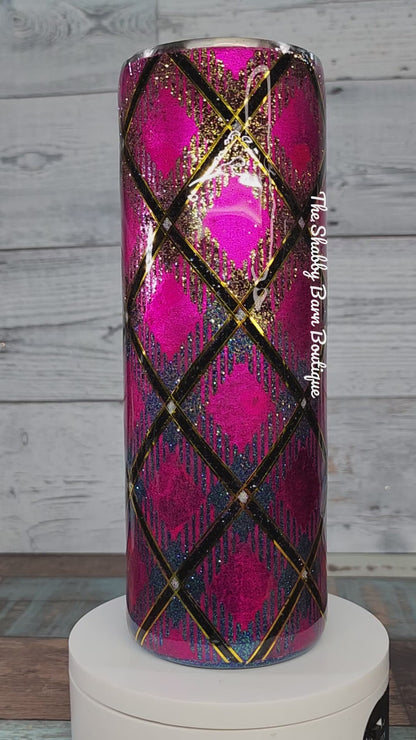 Pink Ombre Plaid